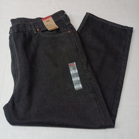 Levi's 550 Relaxed Jeans Men’s Size 50x30 Black Straight Leg